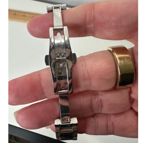 Rotary Havana Silver Diamond Bezel Pearl Face Quartz Watch - Picture 12 of 15